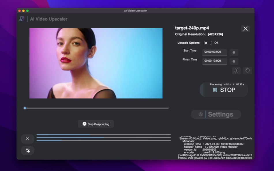 #1. AI Video Upscaler (macOS) 由: SCORPIOX, INC LIMITED