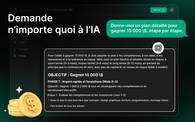 Screenshot #2 pour Al Chat: Chatbot IA français