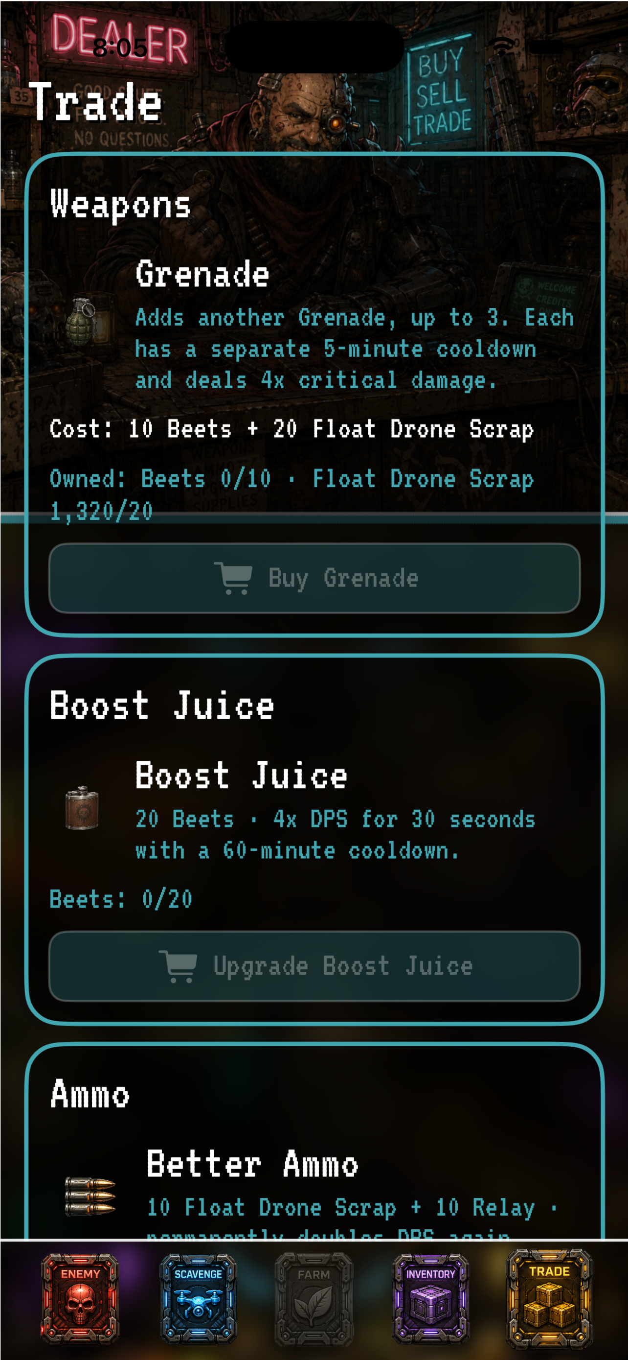 Future Punk Post-War Clicker screenshot 5
