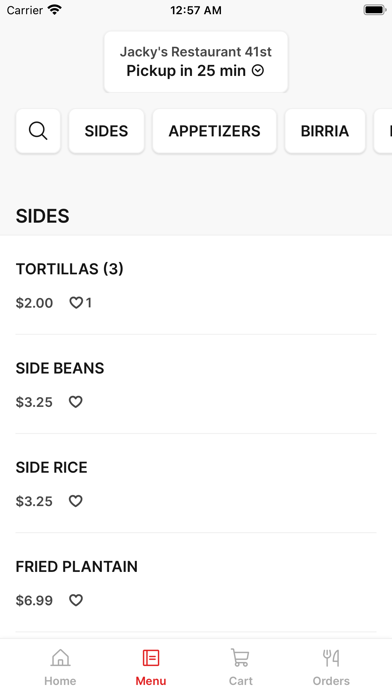 Jacky's Restaurant iPhone screenshot 2 - Food & Drink app