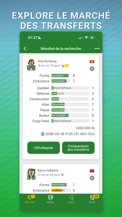 Screenshot #1 pour Hattrick Manager de Foot