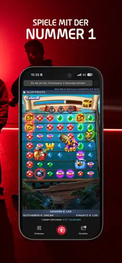 Screenshot von Tipico Games - Echtgeld Slots auf dem iPhone 4