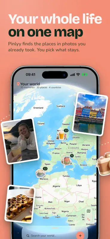 Pinlyy: Life Atlas, Travel Map screenshot 1 of 6