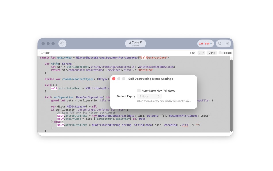 #2. Self Destruct Notes (macOS) Av: Moosia LLC