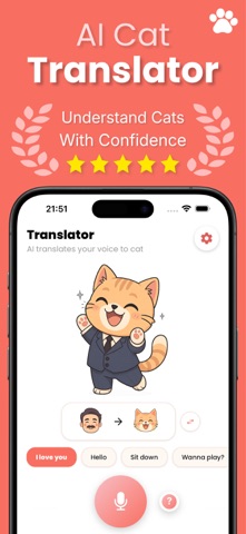 猫语翻译器 – 与宠物对话交流，用AI沟通猫咪心声 screenshot
