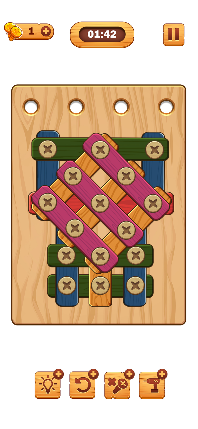 Screw Puzzle Wood Nut  Bolt™