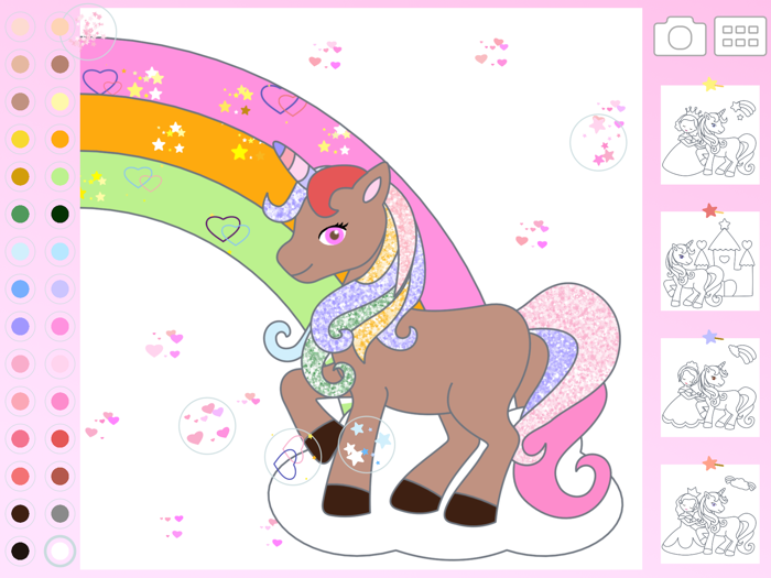 プリンセスドリームぬりえ