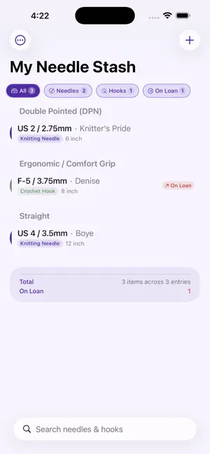 Needle Stash Tracker screenshot 2