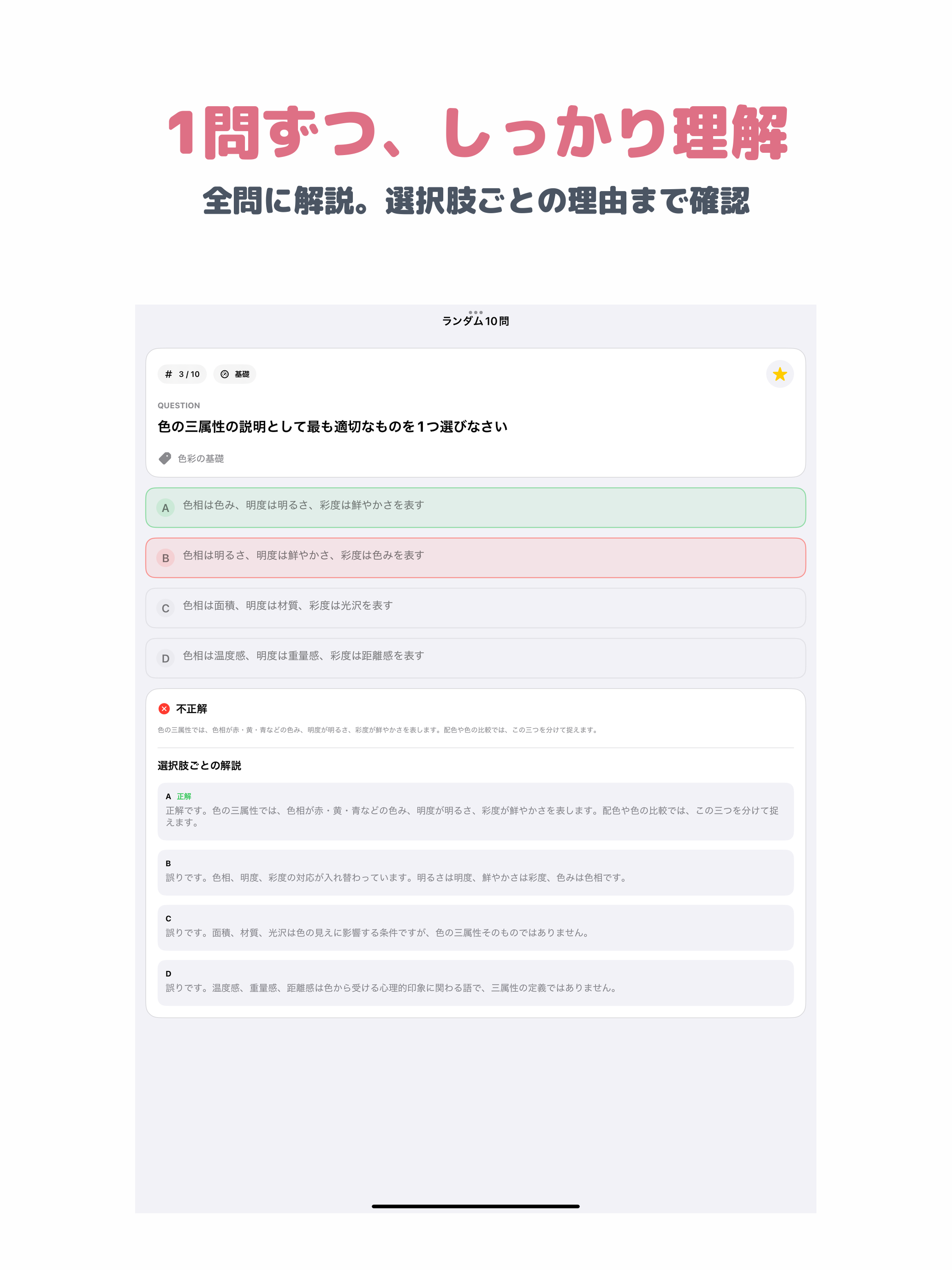 色彩検定 2級 | 2026年対策問題