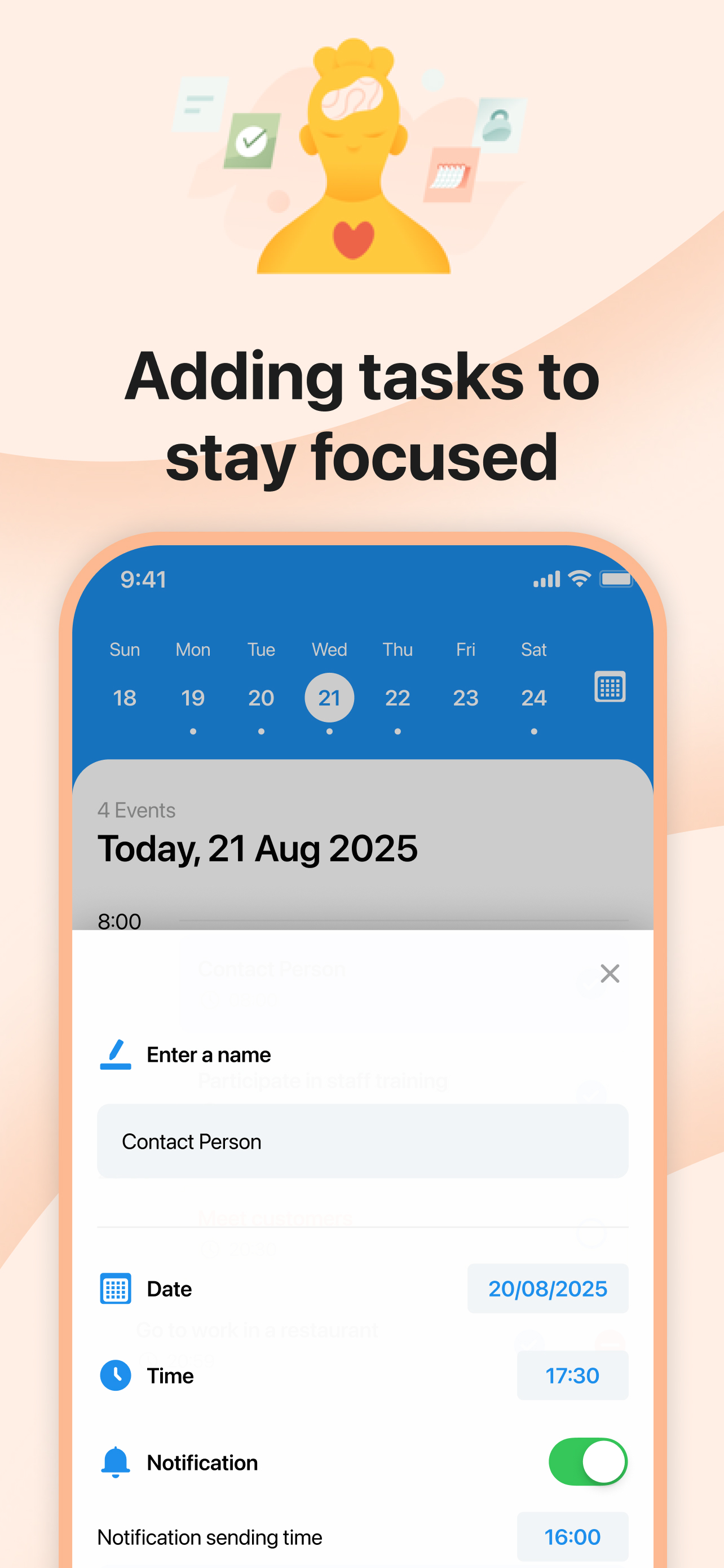 Calendar,Schedule & to do list