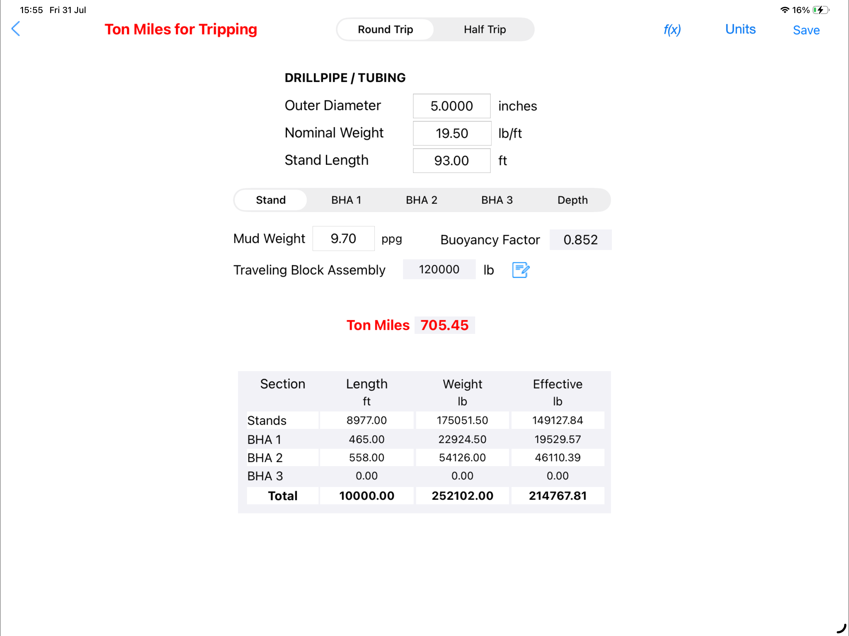 Ton Miles Calculator screenshot 14