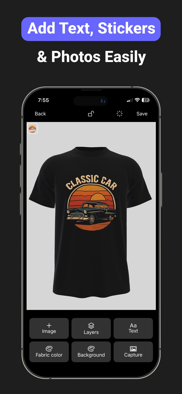 3D Mockups - T-Shirt Design iphone screenshot 2