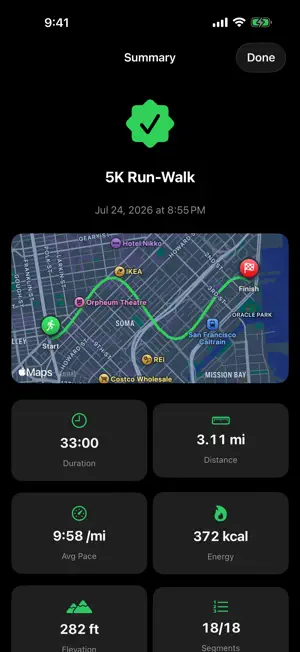 Run Walk Run Timer screenshot 1