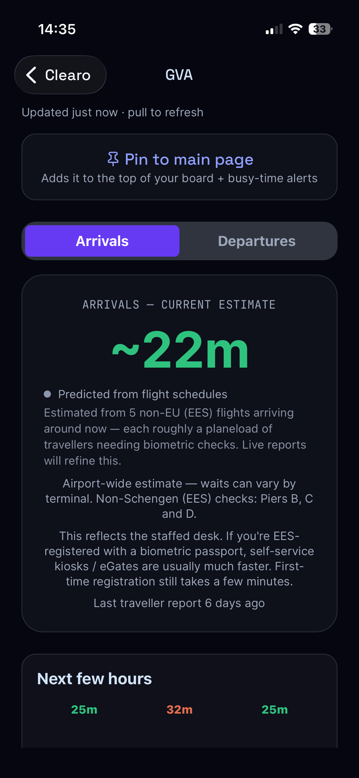 Clearo: Passport Wait Times screenshot 2