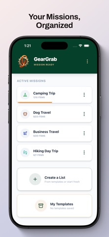 GearGrab - Packing Checklist screenshot