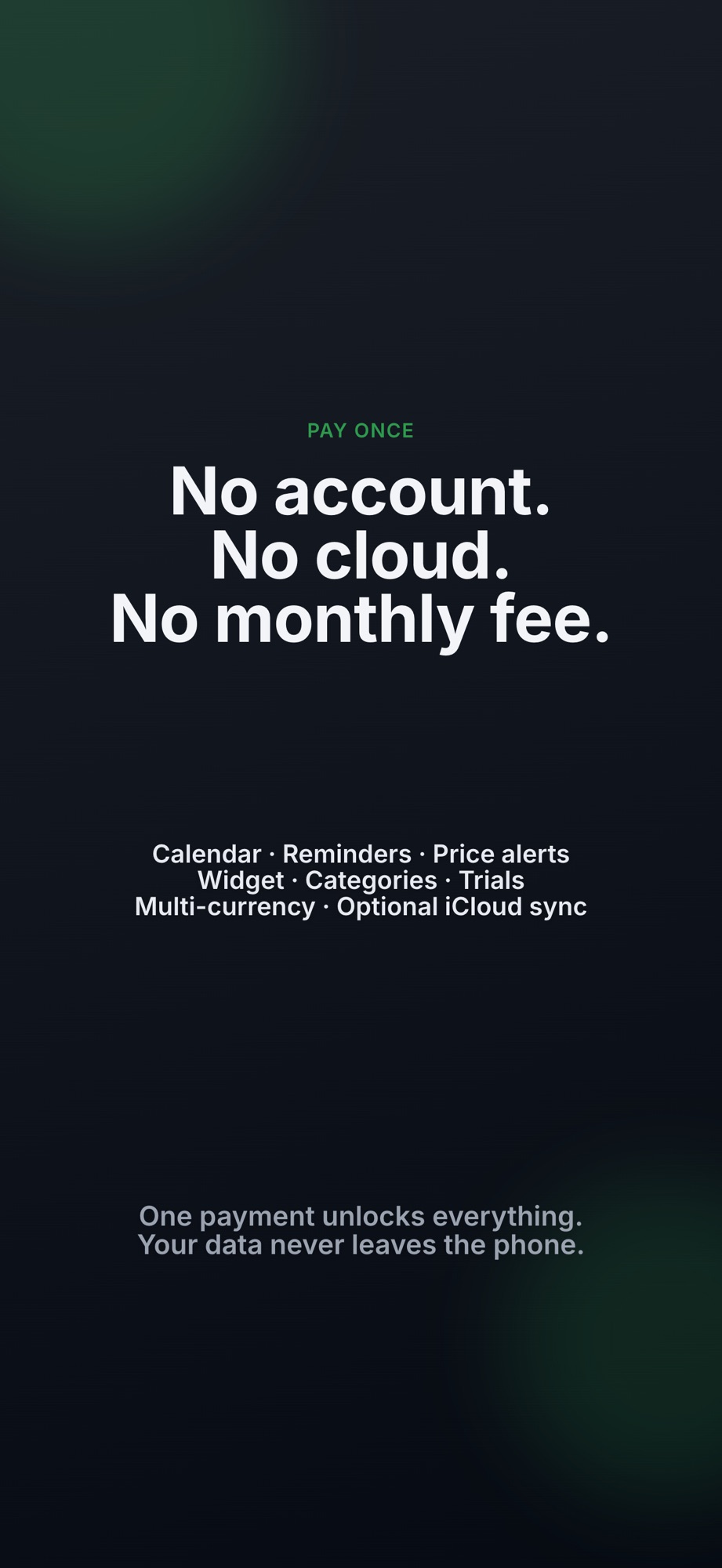 Subscriptions Tracker - SubEye screenshot 8