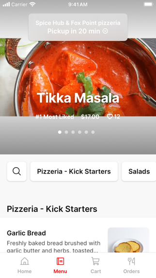 Spice Hub & Fox Point Pizzeria iPhone screenshot 2 - Food & Drink app