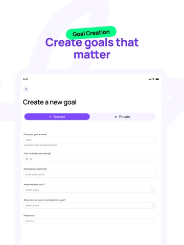 Savrr: Money Goals Made Social ipad screenshot 4