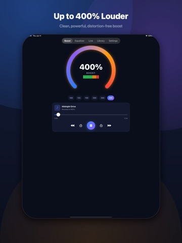 SonicBoost: Volume Booster EQ iPad screenshot