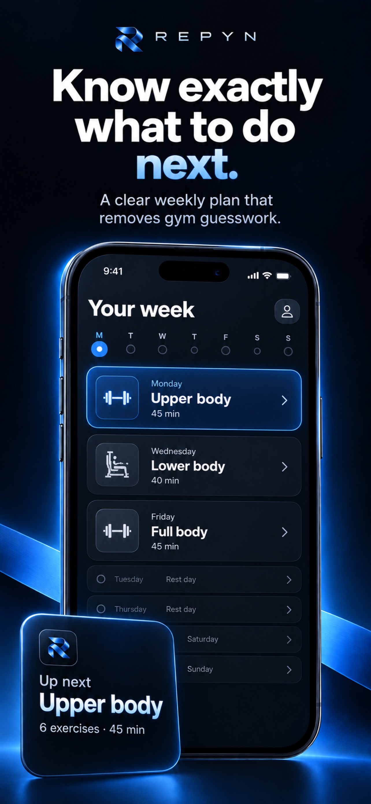Screenshot 3 of Repyn: Gym Workout Tracker