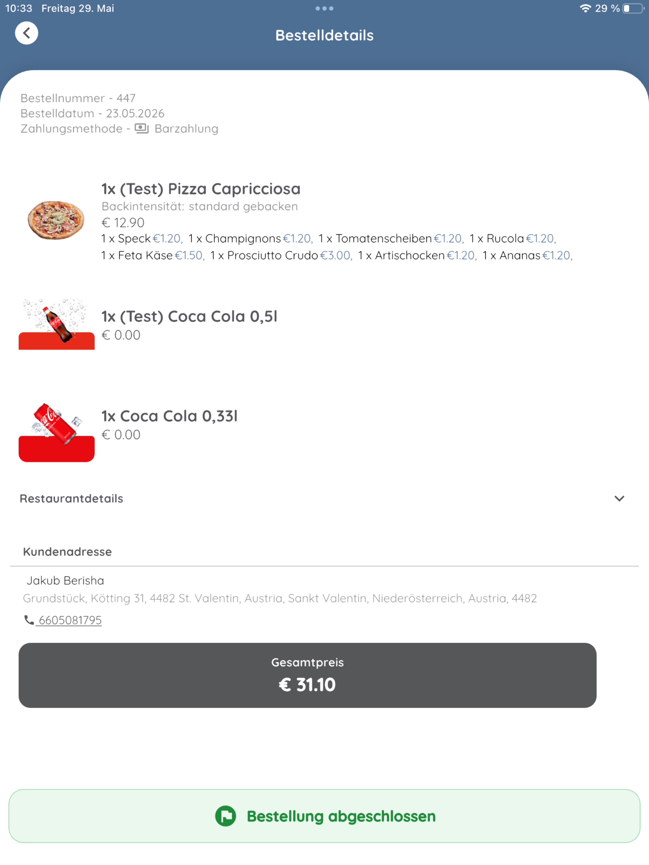 deinrestaurant Fahrer screenshot 6