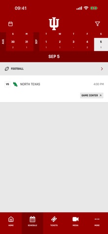 IU Hoosiers iPhone screenshot