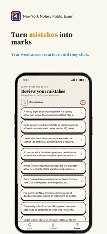 New York Notary Public Exam iPhone screenshot