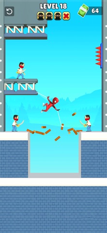 Web Battle 3D: Swing Hero iPhone screenshot