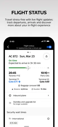 Air Canada + Aeroplanのスクリーンショット（3/8）