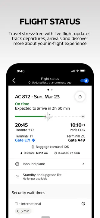 Air Canada + Aeroplanのスクリーンショット（3/8）