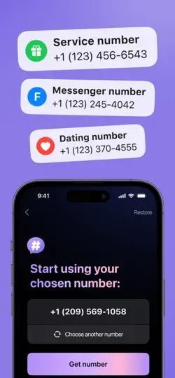 Second Phone Number: 2nd ESIM iPhone Ekran Görüntüsü 2