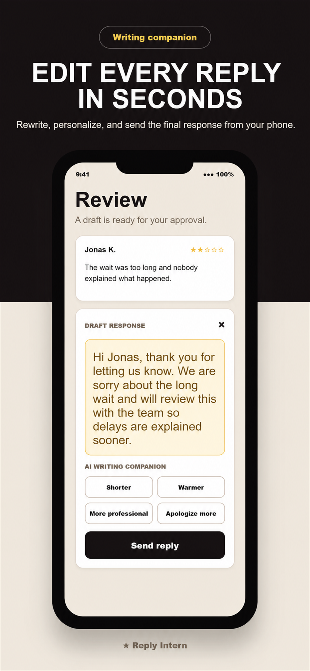 Reply Intern screenshot 3