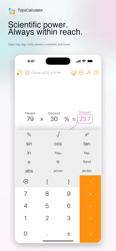 TypeCalculator screenshot 2 of 3