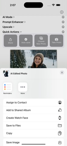 AI Photo Editing screenshot