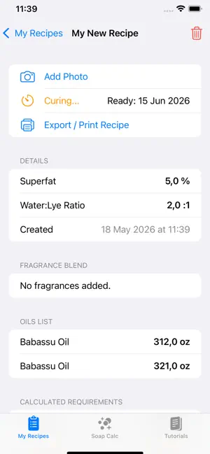 Soap Maker: Recipes & Calculs screenshot 2