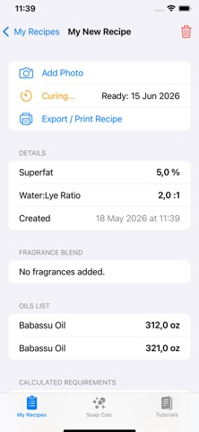 Soap Maker: Recipes & Calculs Screenshot 2 of 5