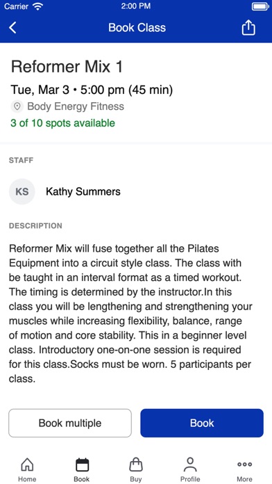 Screenshot #3 pour Body Energy Fitness