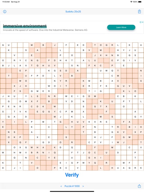 Sudoku 25x25 - Games App | MWM
