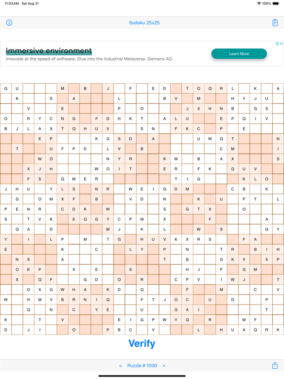 Screenshot #4 pour Sudoku 25x25