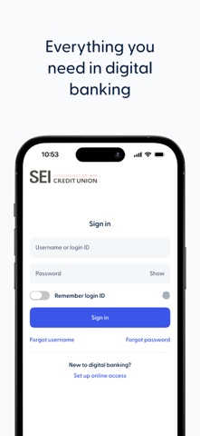 SEICU Mobile Banking Screenshot 1 of 5