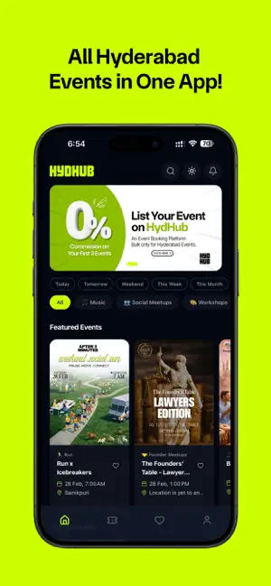 HydHub - Book Hyderabad Events screenshot 1