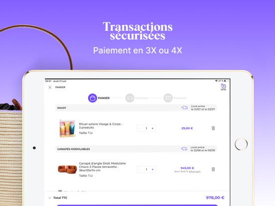 BazarChic : Ventes privées iPad screenshot 7 - Shopping app