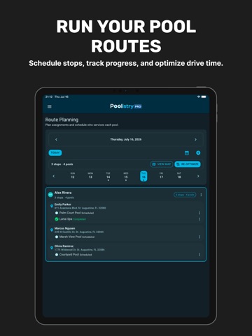 Poolistry Pro: Pool Service iPad screenshot