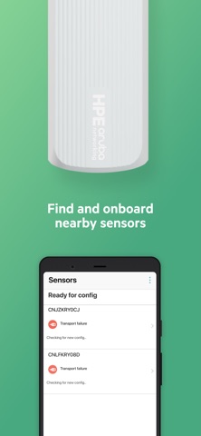 HPE UXI Onboarding iPhone screenshot