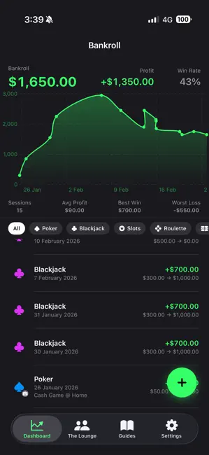 Bankroll app screenshot 1