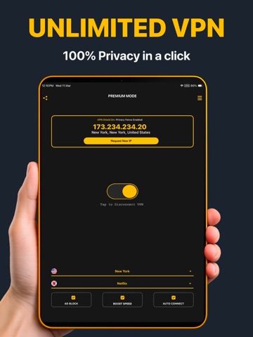 Best VPN : Unlimited VPN Proxy iPad screenshot