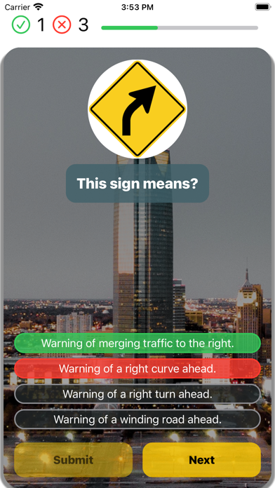 Oklahoma DMV Practice 2025 Screenshot