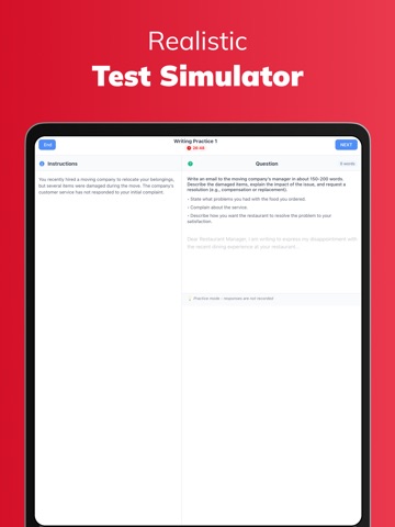 CELPIP Prep : Practice Test iPad screenshot