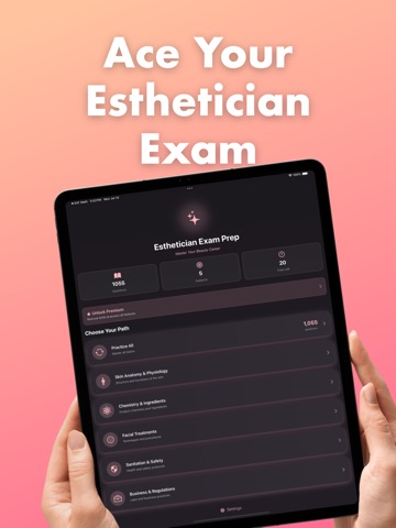 Esthetician Exam Fast Prep iPad screenshot