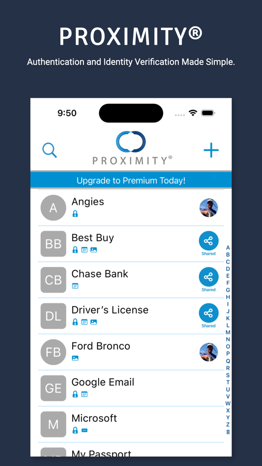 #1. PROXIMITY® (iOS) By: PIV Security LLC